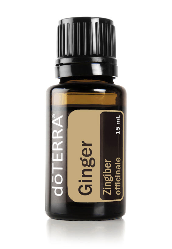 doTERRA Ginger Essential Oil - Supports digestion and relieves nausea.