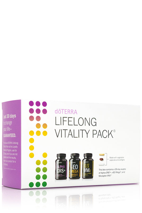 dōTERRA LLV Lifelong Vitality Pack (Bottles) - Supports overall wellness and vitality.