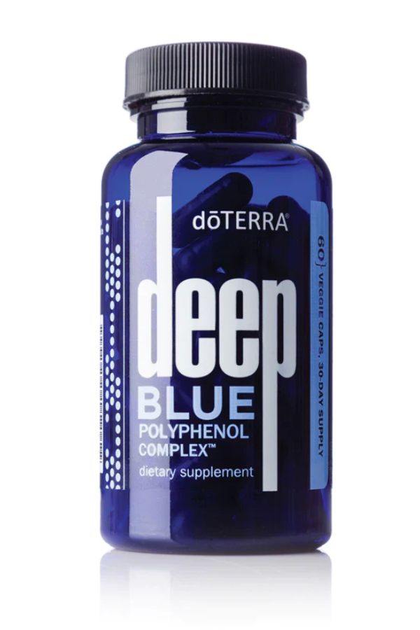 doTERRA Deep Blue Polyphenol Complex - Relieves muscle and joint discomfort.