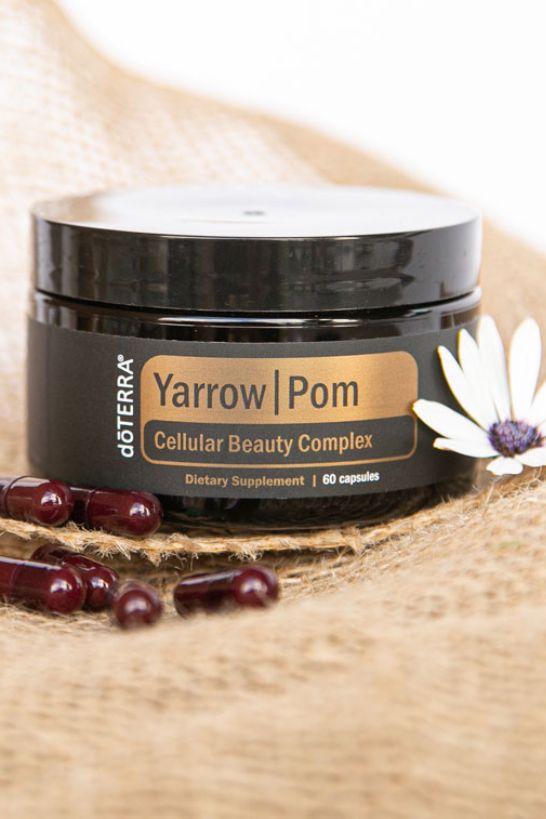 doTERRA Yarrow|Pom Capsules Cellular Beauty Complex, Promotes healthy skin and cellular health.