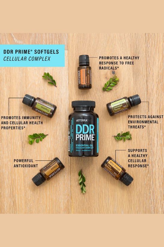 doTERRA DDR Prime Blend Softgels - Supports cellular health and overall wellness.