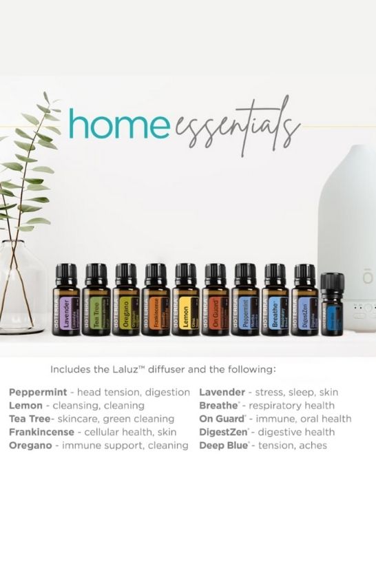 dōTERRA Home Essentials Kit, Essential oils for everyday use and wellness.