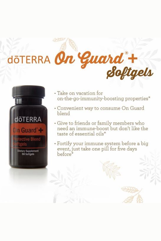 doTERRA On Guard+ Protective Blend Softgels - Boosts the immune system and protects against threats.