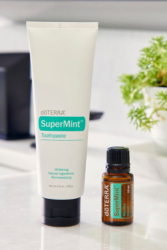 doTERRA SuperMint Natural Whitening Toothpaste, Whitens teeth naturally and supports oral health.