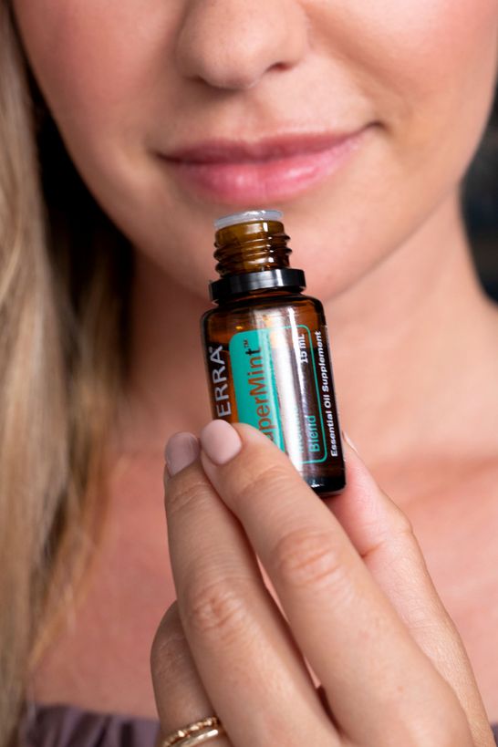 doTERRA Super Mint Oil Blend, Uplifts the mood and promotes clear breathing.