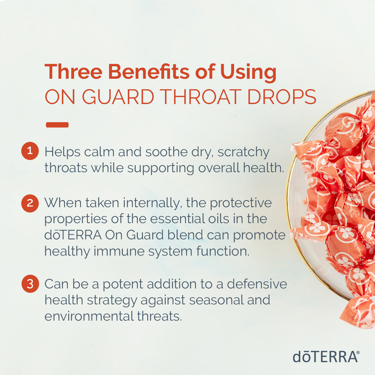 doTERRA On Guard Protecting Throat Drops - Supports immune health and soothes the throat.