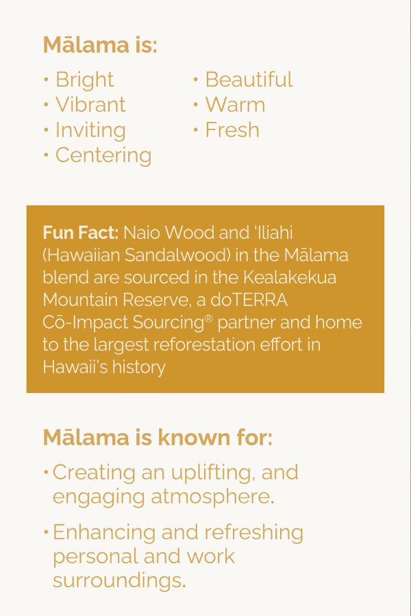 doTERRA Malama Blend, Promotes emotional balance and well-being.