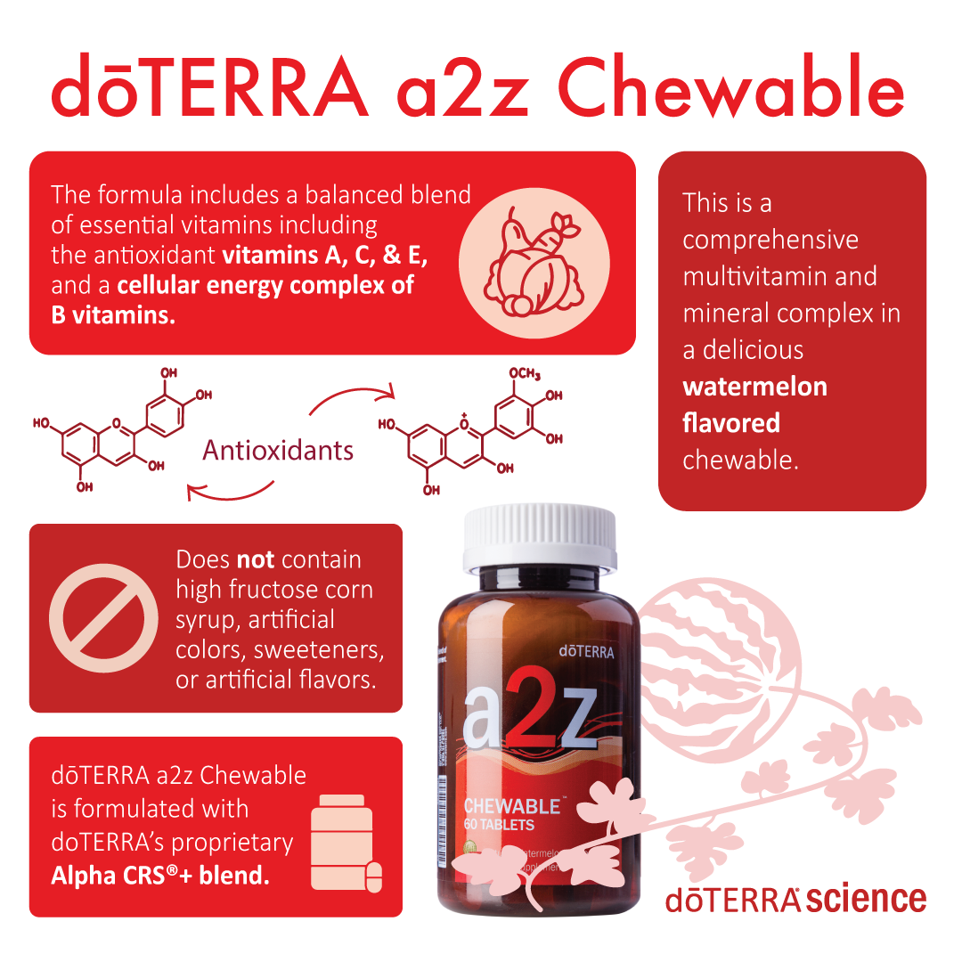 doTERRA a2z Chewable - Supports overall wellness and provides essential vitamins and minerals.